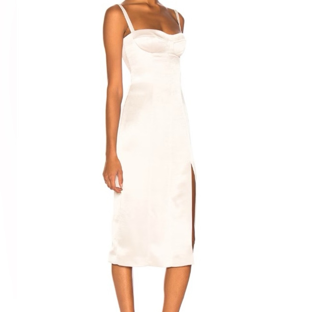 ORIG $495 Alexis Yates front slit midi dress XS